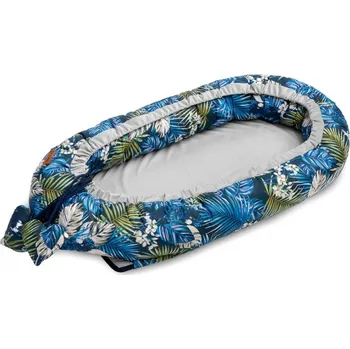 Hnízdečko pro miminko Sensillo hnízdečko pro miminko Velvet 80x45 modří papoušci