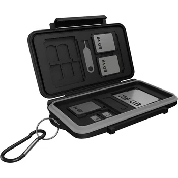 ICY BOX 60751 pouzdro pro paměťové karty paměťová karta SD, paměťová karta microSD, karta Cfast černá/šedá