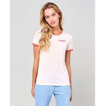 Pánské tričko Tričko Rip Curl RINGER TEE Beige velikost M