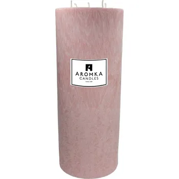 Svíčka Přírodní vonná svíčka palmová - AROMKA - Válec, 5 knotů, průměr 14 cm, výška 35 cm - Exotická rozkoš