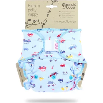Plenkové kalhoty Petit Lulu s.r.o. Autíčka na šedé - kalhotková plena sz
