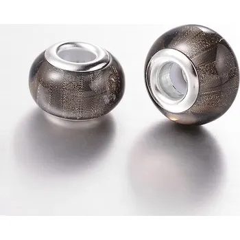 Korálek Korálek akryl perleť hnědý - TOPBEADS