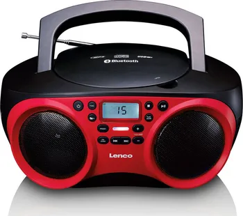 Radiomagnetofon Lenco SCD-501 červený/černý