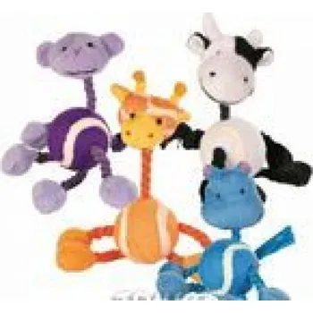 Hračka pro psa Malá zvířátka s tenisovým míčem 16cm