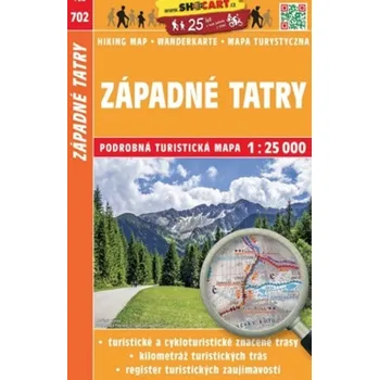Podrobná turistická mapa: Západné Tatry 1:25 000 - SHOCart [SK] (2018)