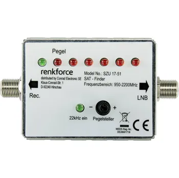 Satelitní přijímač Renkforce RF-4470372 vyhledávač satelitního signálu