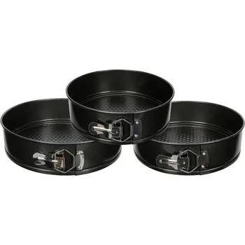 FORMA NA PEČENÍ dortů ČERNÁ FORMA NA DORT 3 ks