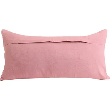 Polštář Růžový sametový podlouhlý polštář Skali - 60*30 cm