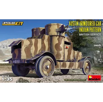 Plastikový model 1:35 Austin Armoured Car Indian Pattern, British Service w/ Interior Kit