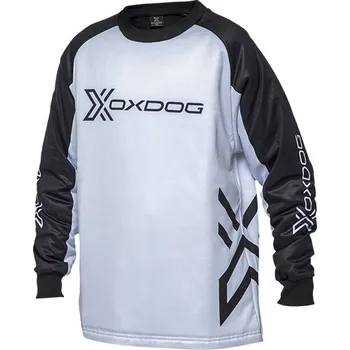 Brankářský florbalový dres OXDOG XGUARD GOALIE SHIRT JR black/white