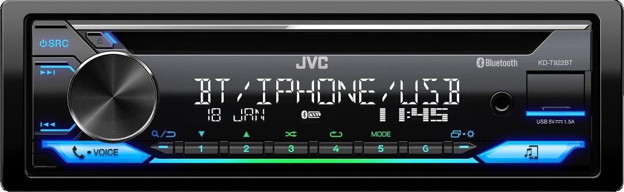 Autorádio s bluetooth JVC KD-T922BT
