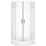 Kerra Xenia čtvrtkruhový sprchový kout s vaničkou Rozměr koutu: 80x80cm