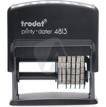 Trodat Číslovací razítko Trodat 4813/NUM, text 25 × 10 mm + čísla 123456, výška 3,8 mm