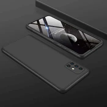 Pouzdro na mobilní telefon Ochranný 360° celotělový plastový kryt pro Xiaomi Mi 11 Lite - černý
