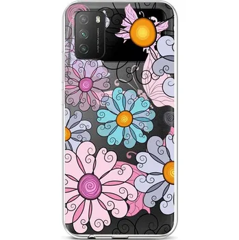 Pouzdro na mobilní telefon Kryt Xiaomi Poco M3 silikon Colorful Daisy (obal neboli pouzdro na Xiaomi Poco M3)