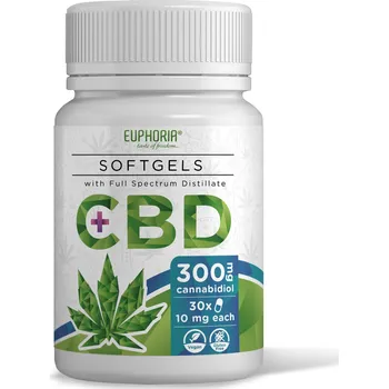 CBD Euphoria CBD SoftGels 300mg 30 cps.