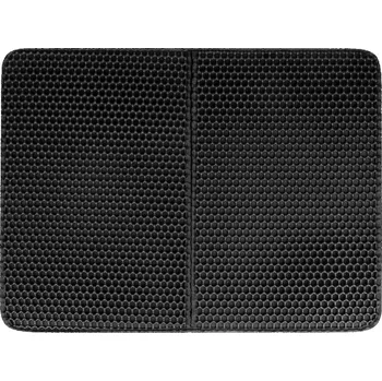 Přislušenství pro kočičí toaletu Iso Trade Podložka pod kočičí toaletu černá 60 x 46 cm