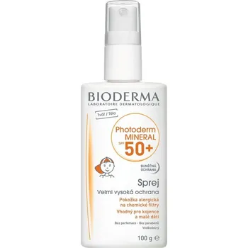 Přípravek na opalování Bioderma Photoderm Mineral spray SPF50+ 100 g