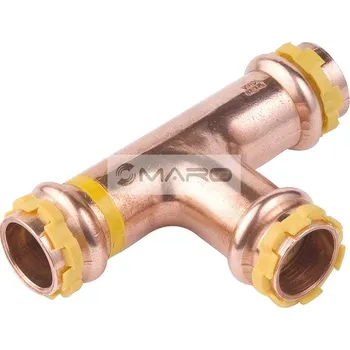 Instalatérský materiál KAN-therm Copper V Gas T-kus Cu lisovací SPG5130V pro plyn 18 mm, 2254257001