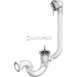 Slovarm Sifon vanový s řetízkem T-1437C s nerezovou mřížkou, odpad 50 mm, 620895