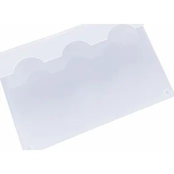 Stojánek na kosmetiku, mléčná barva s výřezy