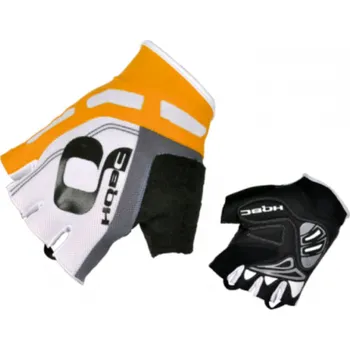 Cyklistické rukavice Rukavice HQBC COOLER WOV vel.L bílá/oranžová