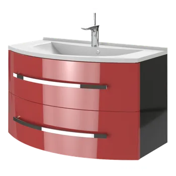 Koupelnový nábytek Lavedo Vanessa Red 90 koupelnová skříňka s umyvadlem