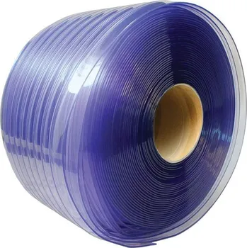 Stavební fólie Lamelová clona Buffer, čirá, šířka 400 mm, 50 m v roli