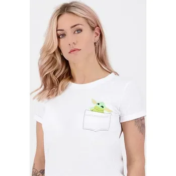 Karnevalový doplněk DIFUZED Bioworld Europe - Tričko The Mandalorian Baby Yoda pro ženy - Star Wars - XL