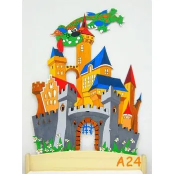 Dekorace do dětského pokoje Dekorace na zeď hrad 120x90cm