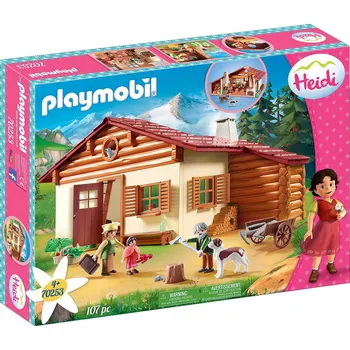 Stavebnice Playmobil Playmobil Heidi 70253 Heidi a dědeček na salaši