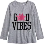 Dívčí tričko VENERE GOOD VIBES šedé Velikost: 104