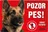 JUKO petfood Pozor pes! Zákaz vstupu!, německý ovčák hnědý