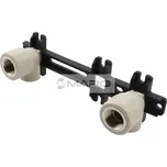 FV-Plast Koleno PPR nástěnné dvojité se stavitelnou roztečí 20 x 1/2", AA255020012