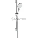 Hansgrohe Croma Select E Set sprchový s tyčí 65 cm, 1-polohová sprcha, hadice 160 cm, bílá/chrom, 26584400