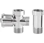 Pračkový ventil před nástěnnou baterii se zpět. ventilem 3/4"x3/4", chrom 5315