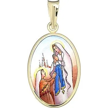 Přívěsek Aljančič Svatá Bernadeta Lurdská madonka 427H zlato