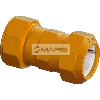 rozdělovač topení Greiner Spojka svěrná mosazná, přechod ocel x PE 1" x 32 mm, 3446.45.00.100