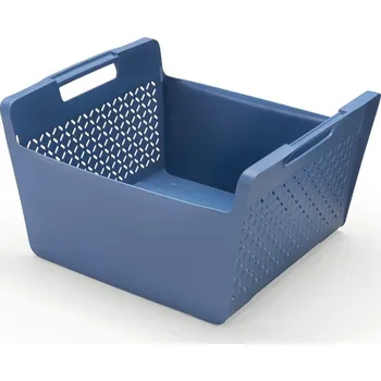 Úhledný koš na prádlo, modrý