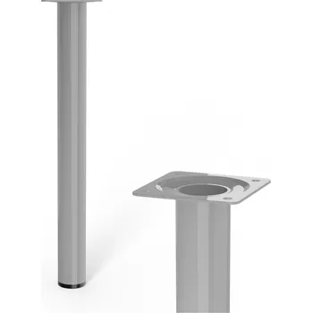 Stolová podnož Walteco Nábytková noha kulatá, průměr 30mm, výška 300mm, šedá