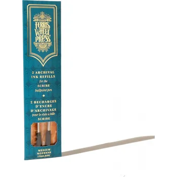 Náplň do psacích potřeb Náplň do kuličkového pera Ferris Wheel Press - černá, 2 ks