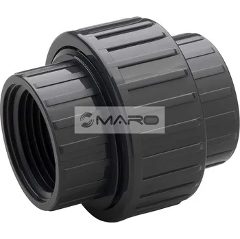 Instalatérský materiál Plimat Šroubení 3-dílné PVC-U lepení x vnitřní závit 50 mm x 6/4", 53P2050