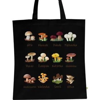 Nákupní taška BIO plátěná taška s potiskem Český atlas hub