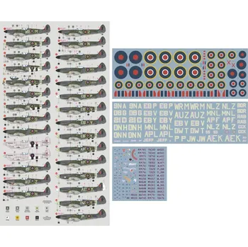 Plastikový model DK decals 1/72 2nd TAF Spitfires - Western Front (29x camo)