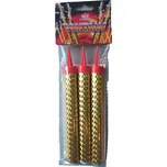 Rappa Párty fontána zlatá 12 cm 3 ks