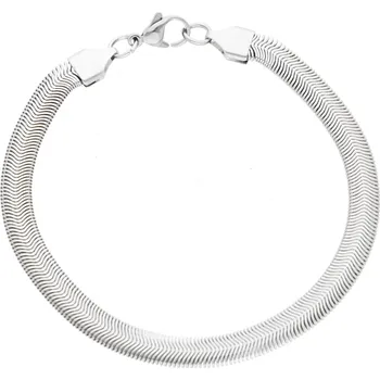 Náramek Ewena Hladký plochý nýramek z chirurgické oceli 18 cm