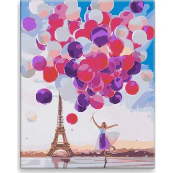 Dětské zboží Malování podle čísel - Milion balonků - 40x50 cm, bez dřevěného rámu - CZ výroba