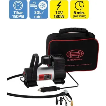 Kompresor Kompresor 12V HEYNER PREMIUM 11 atm, 30 L/min s LED lampou, 237500