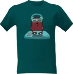 Tričko s potiskem Triko s trhlým cool DJ modré pánské