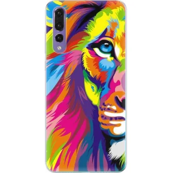 Pouzdro na mobilní telefon Odolné silikonové pouzdro iSaprio - Rainbow Lion - Huawei P20 Pro